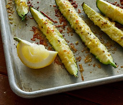 Sheet Pan Lemon-Garlic-Parmesan Zucchini