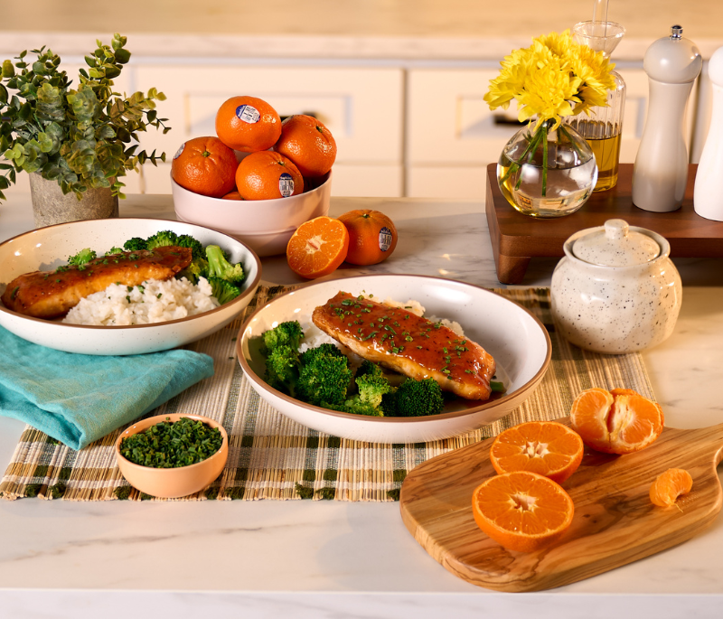 Mandarin Glaze Salmon