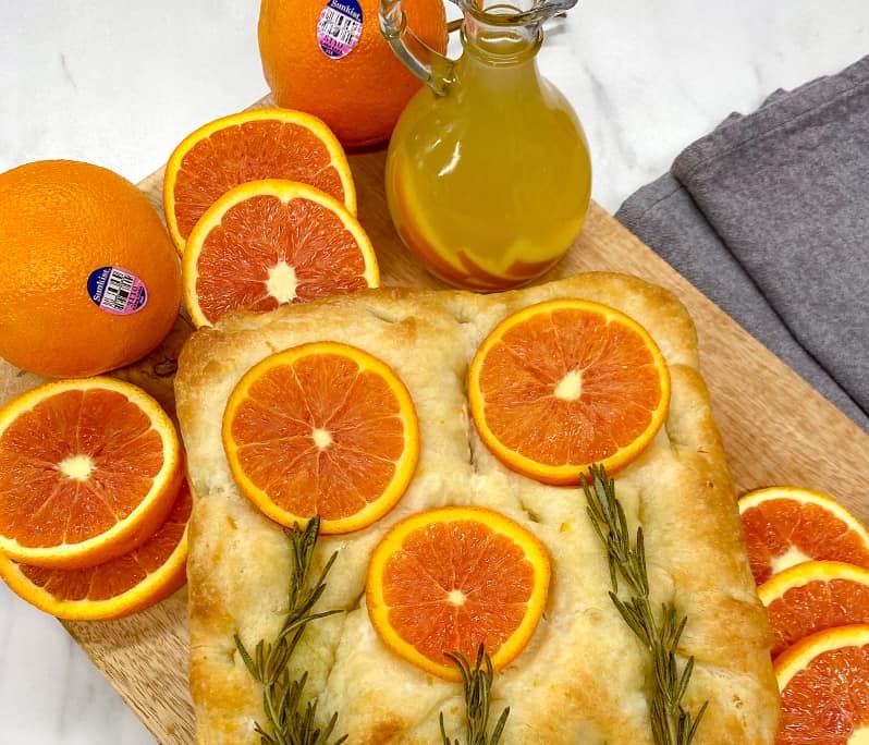 Sunkist® Cara Cara Orange Infused Focaccia | Sunkist Growers