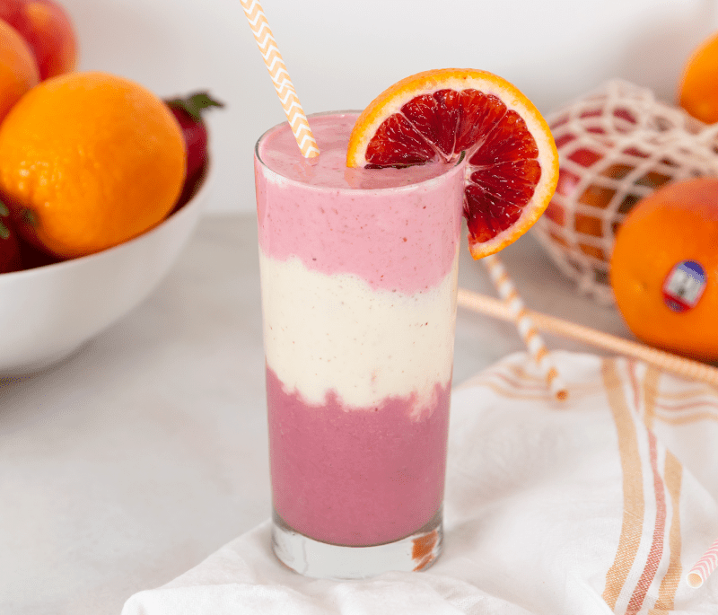 Blood Orange Apple Strawberry Smoothie