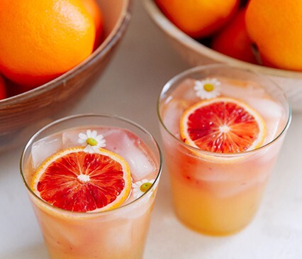 Blood Orange and Cara Cara Iced Tea