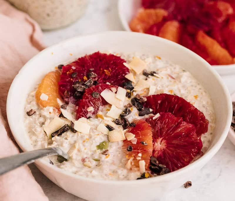 Blood Orange Overnight Oats