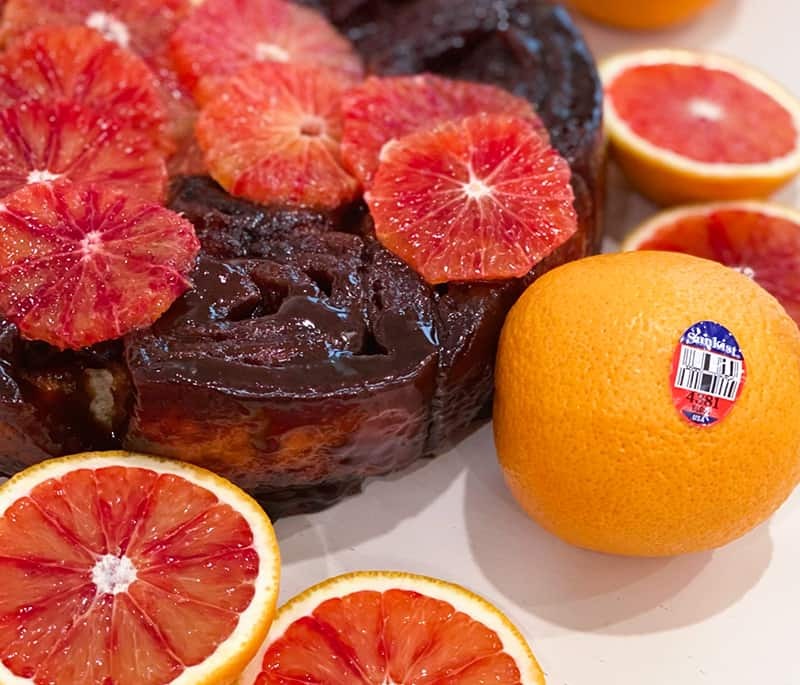Blood Orange Sticky Buns