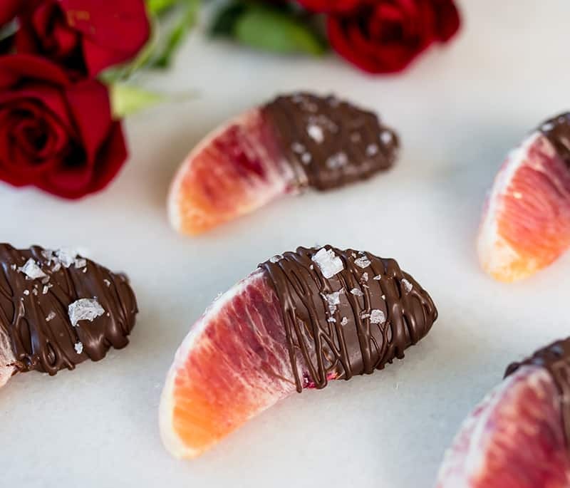 Dark Chocolate Covered Blood Oranges