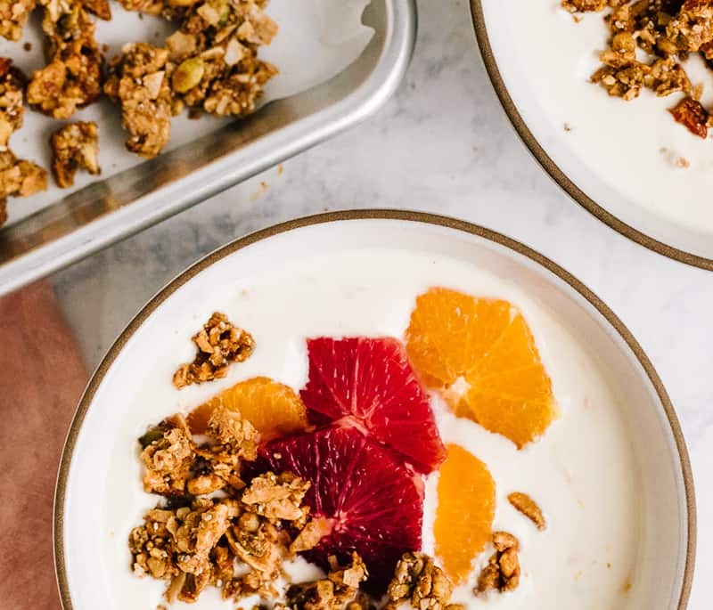 GRAIN-FREE ORANGE TAHINI GRANOLA