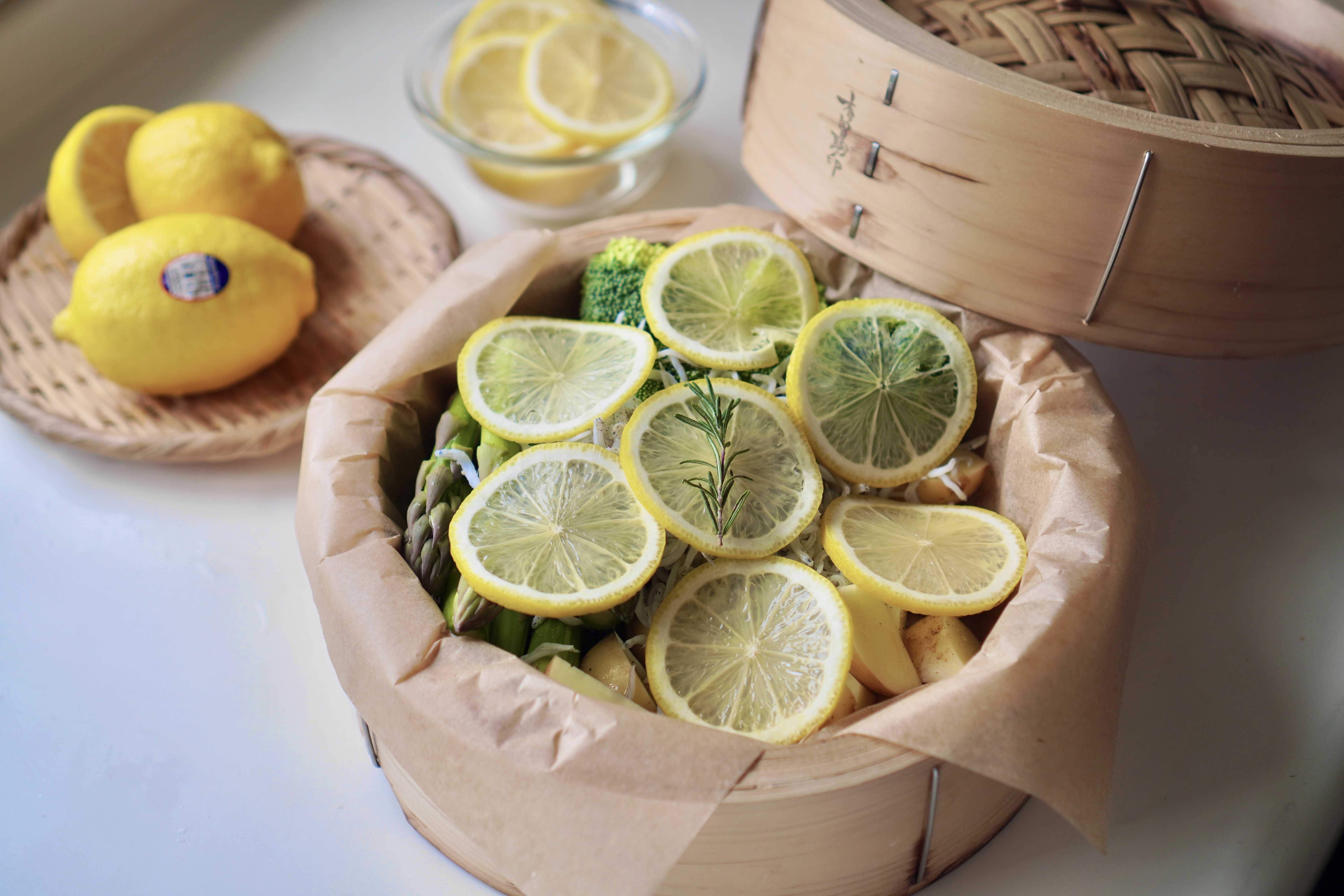春野菜のレモン蒸し
