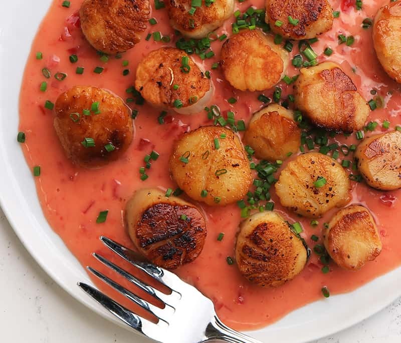 Seared Scallops with Blood Orange Beurre Blanc