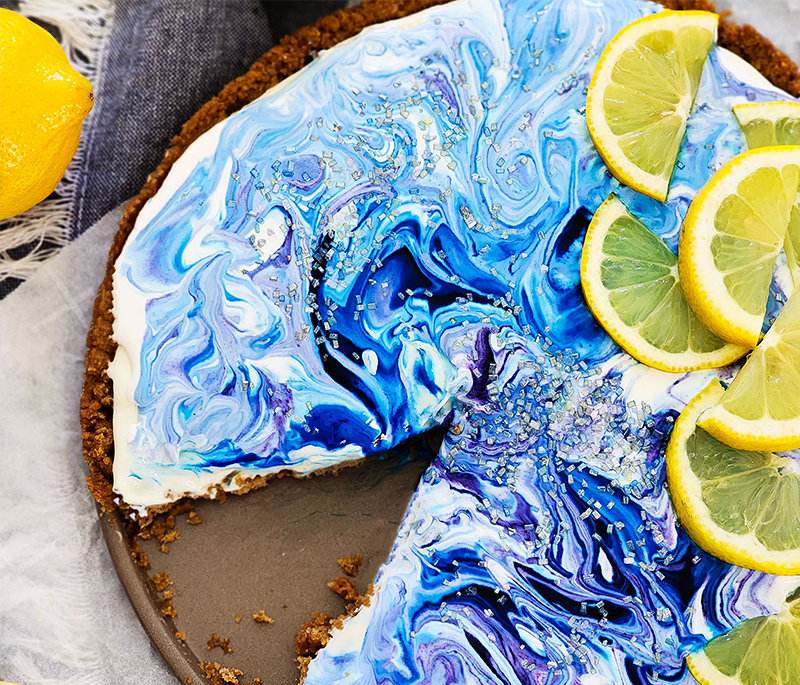 No-Bake Galaxy Lemon Tart
