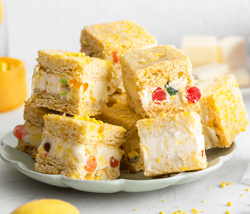 Lemon Gumdrop Ice Cream Sandwich