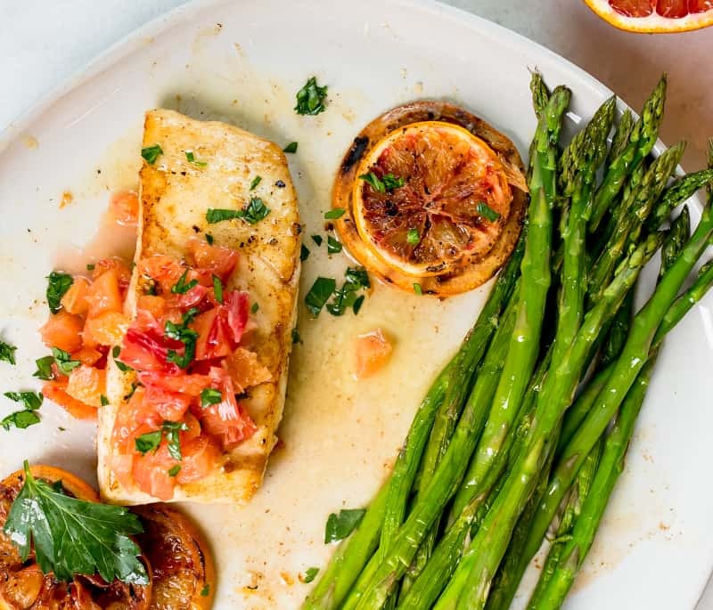 Pan Seared Halibut