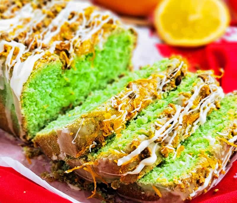 Orange Pistachio Loaf Cake