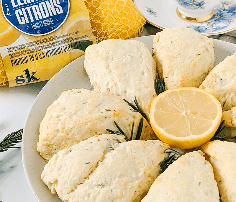 Lemon Rosemary Scones