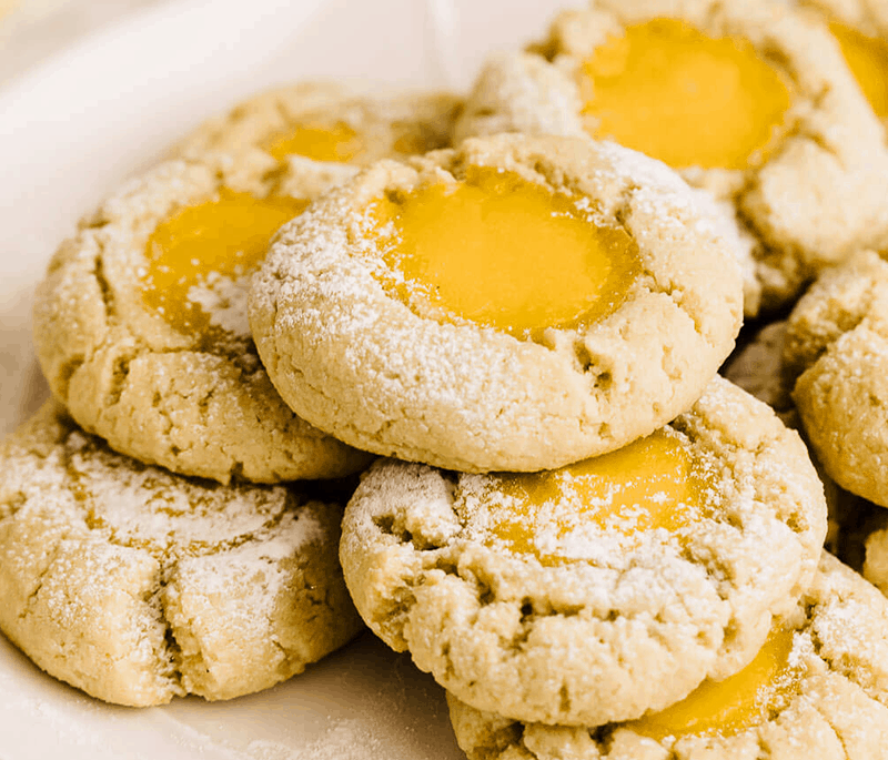 Grain-free Lemon Thumbprint Cookies