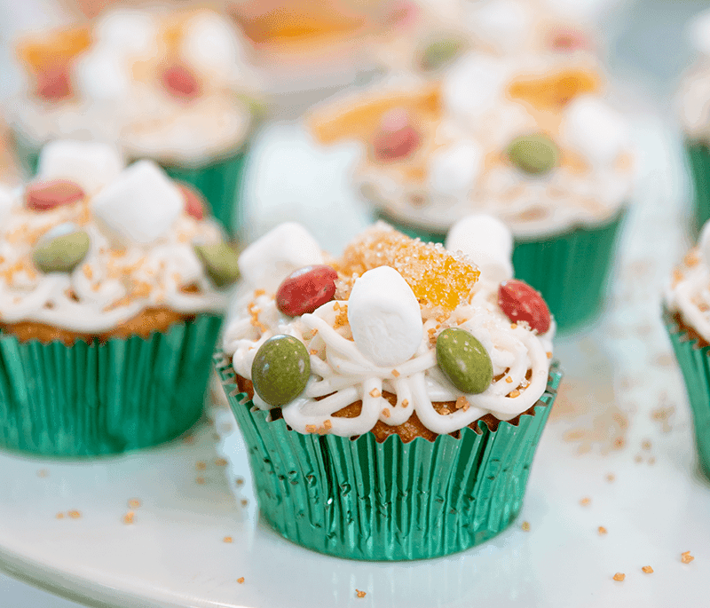 Maple Orange Spaghetti Cupcakes