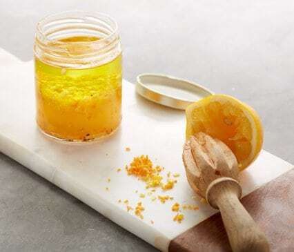 Mason Jar Minneola Tangelo-Lemon Vinaigrette