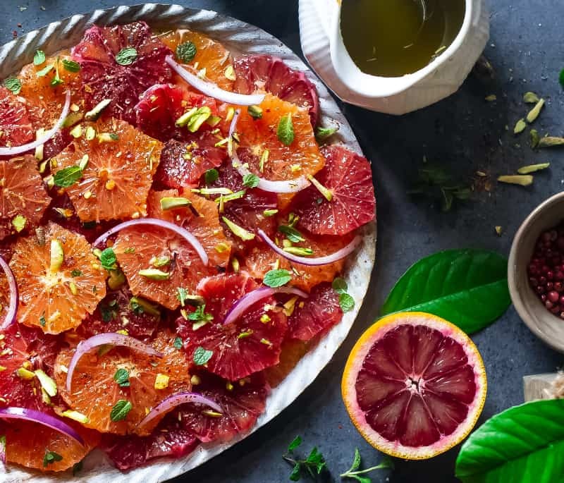 Mediterranean Orange Salad with Pistachios