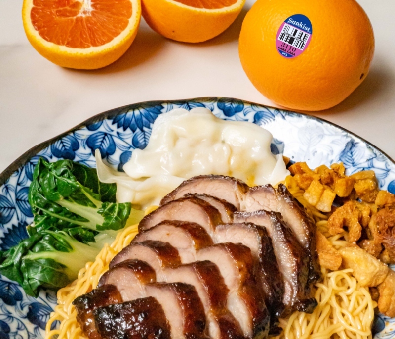 Orange Char Siew Wonton Mee