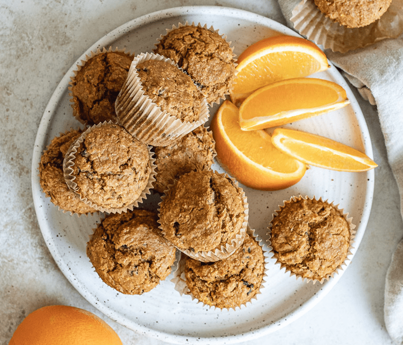 Sunkist Navel Orange and Apple Muffins