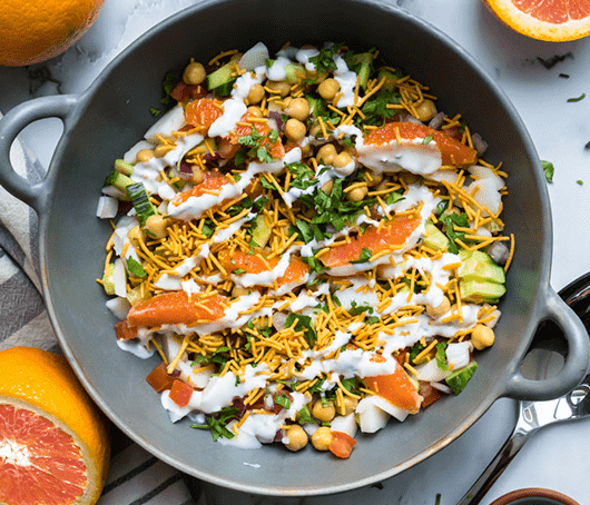 Channa Chaat Salad with Sunkist® Cara Cara Oranges