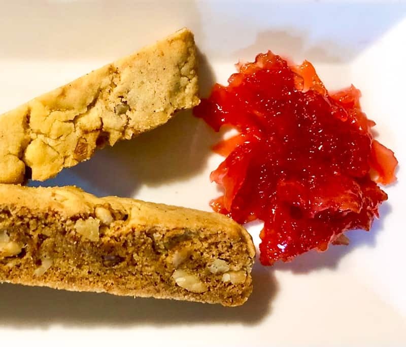 Citrus, Olive Oil and Walnut Biscotti