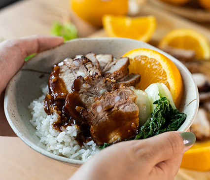 Orange Char Siu Pork