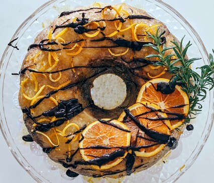 ORANGE CHOCOLATE MARBLE CAKE