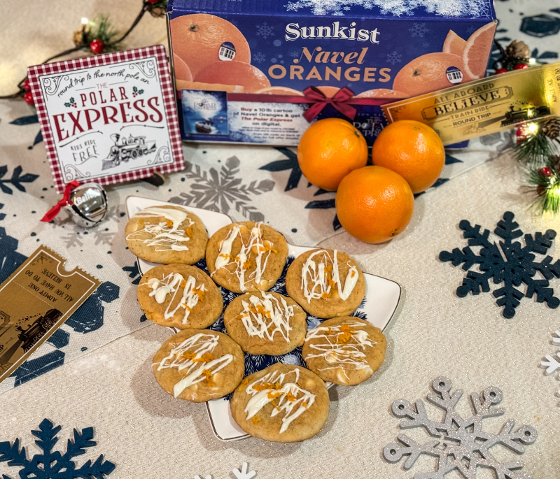 Navel Orange Creamsicle Cookies