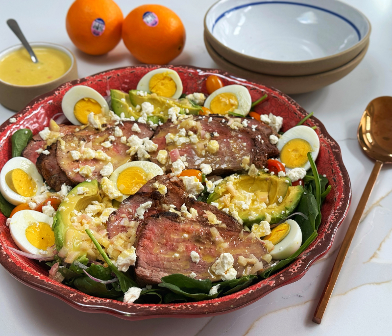 Tri-Tip Roast Salad with Cara Cara Orange Honey Vinaigrette