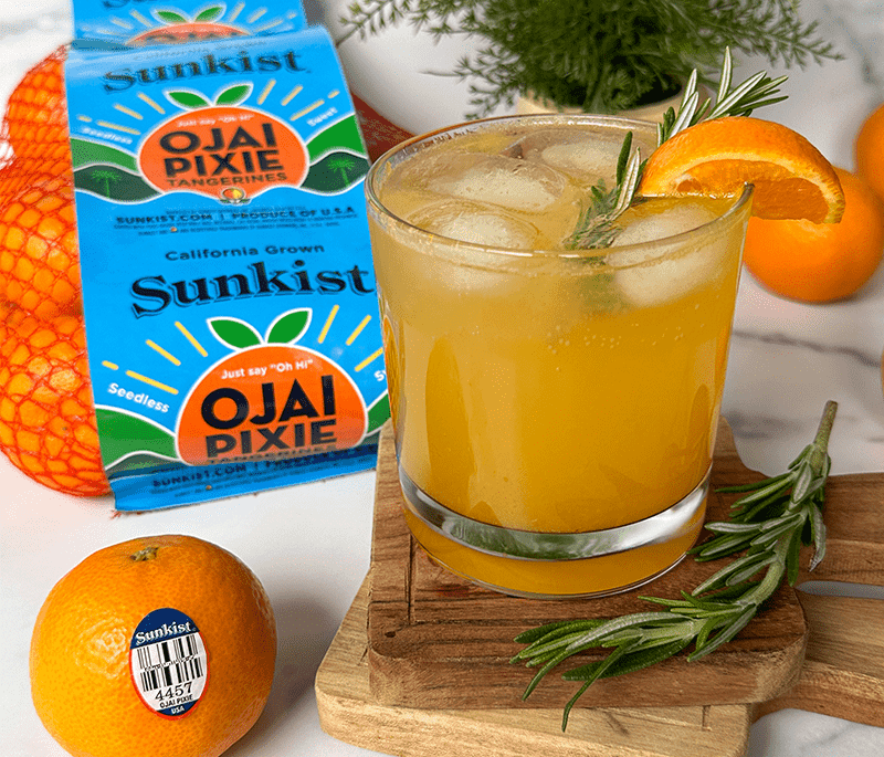 Rosemary Tangerine Mocktail | Sunkist Growers