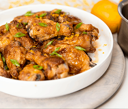 Baked Orange Chicken Wings