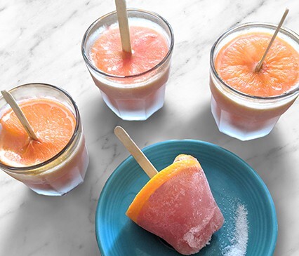 Grapefruit Salty Dog Popsicles