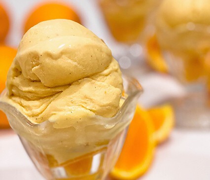 Valencia Orange Ice Cream