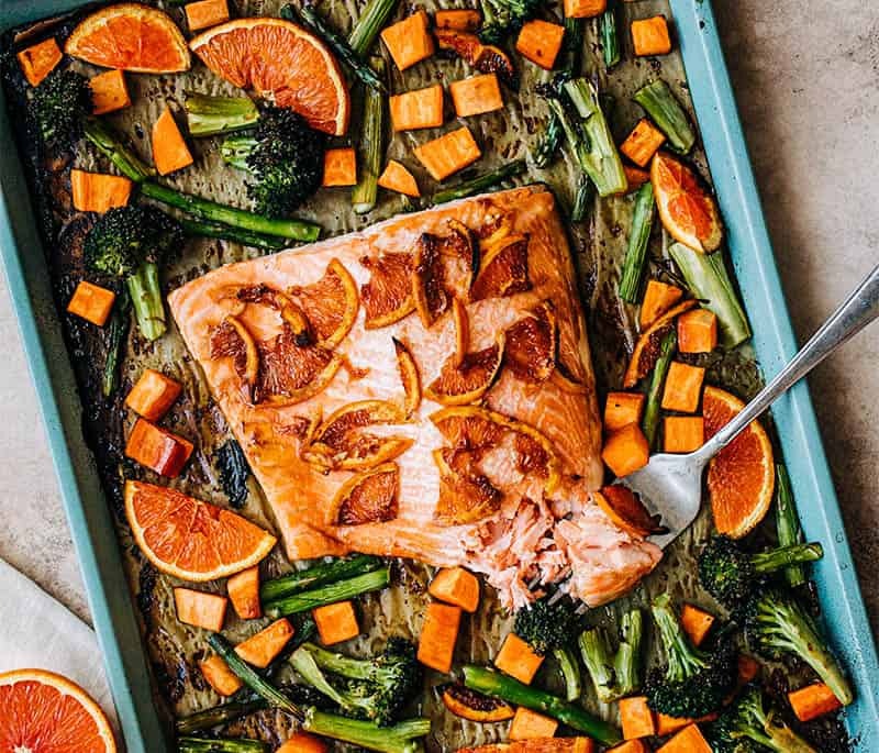 Citrus Salmon Sheet Pan