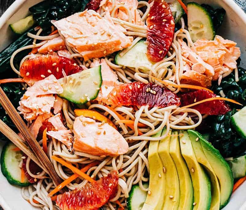 Salmon Soba Noodle Salad