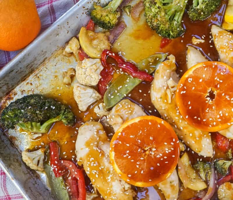 Sheet Pan Citrus Teriyaki Chicken
