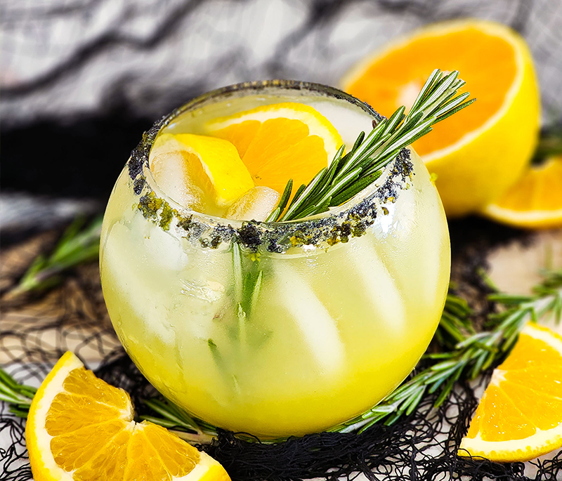 Sparkling Rosemary Orange Mocktail