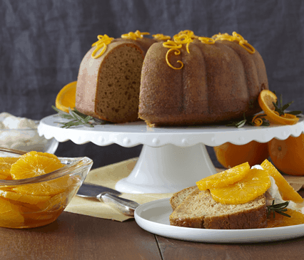 Spiced Orange Cake With Greek Yogurt Whip