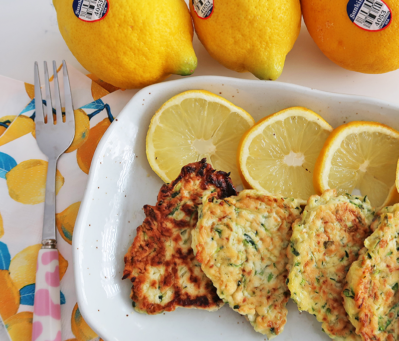 Zucchini Fritters with Sunkist® Lemon Garlic Aioli