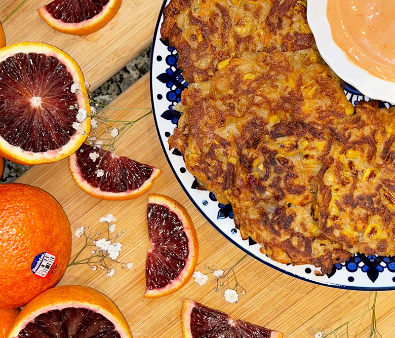 Savoury Sunkist® Blood Orange Fritters