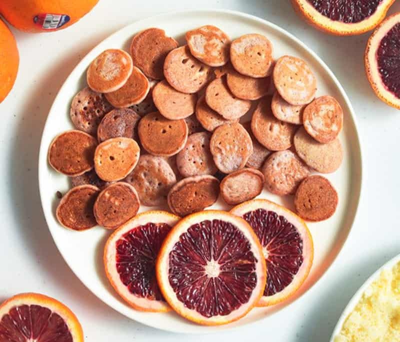 Sunkist® Blood Orange Cardamom Mini Pancakes | Sunkist Growers