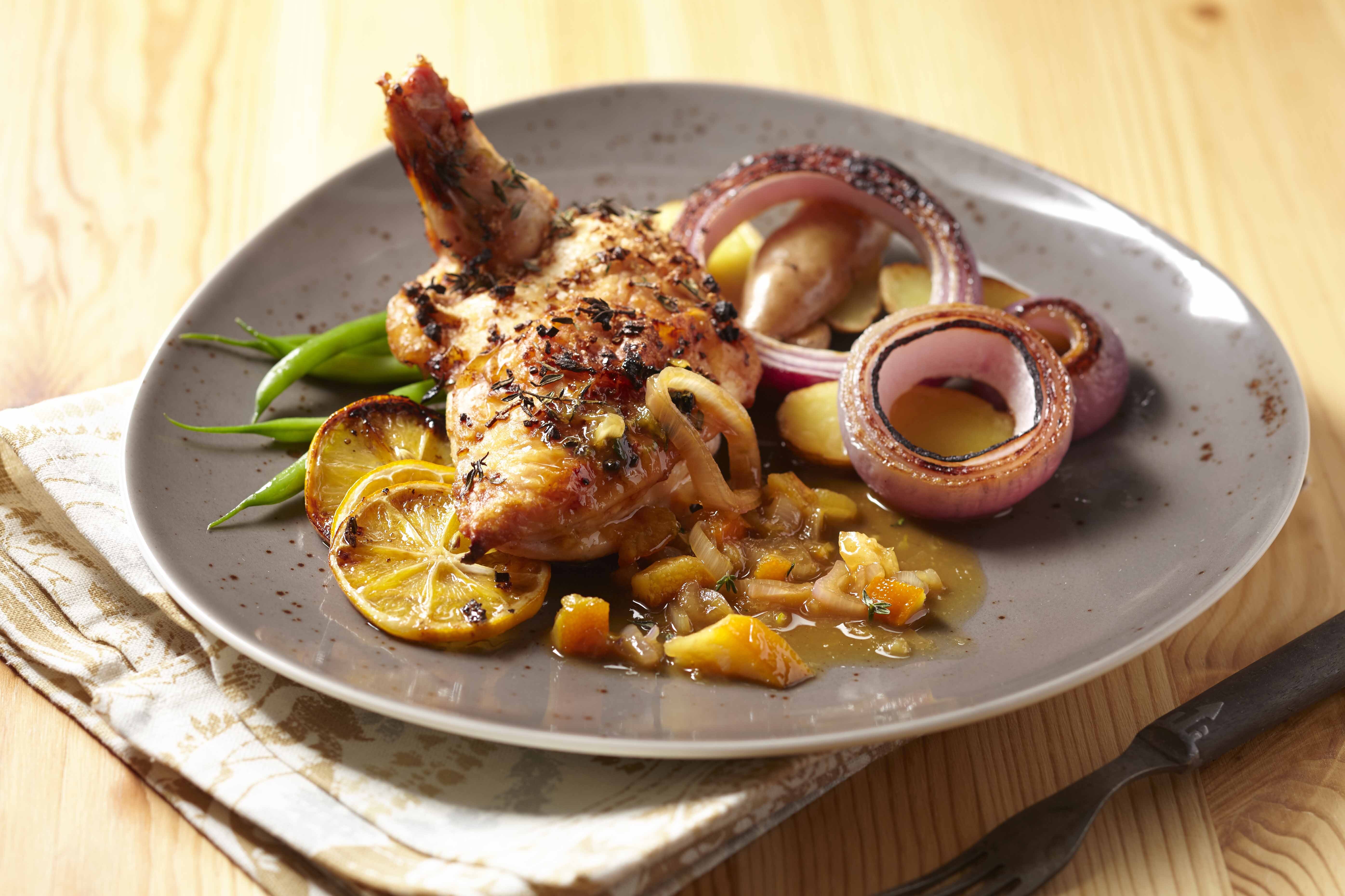 Meyer Lemon Roasted Chicken with Marmalade
