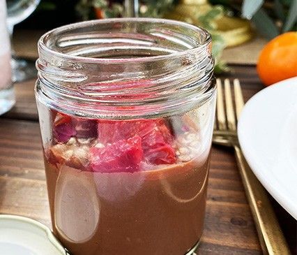 Vegan Chocolate Pudding with Blood Oranges