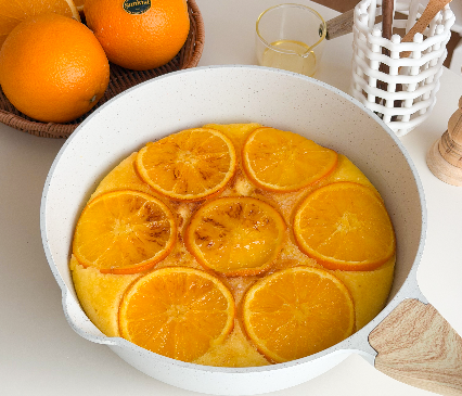 フライパンで簡単オレンジケーキ