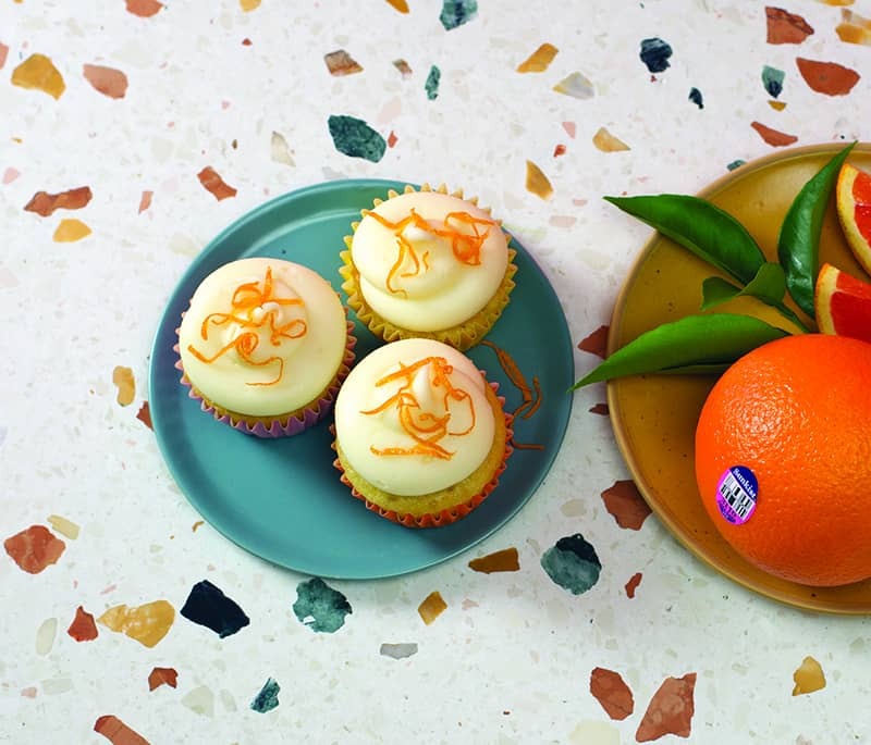 Sunkist® Cara Cara Orange Cupcakes with Marshmallow Frosting