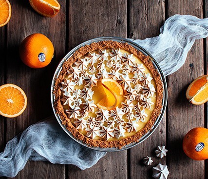 Sunkist Navel® Orange Meringue Pie with Graham Cracker Crust