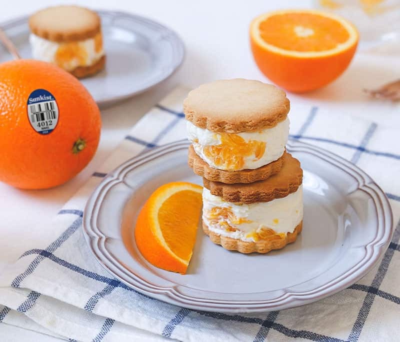 Orange Cookie Sandwich