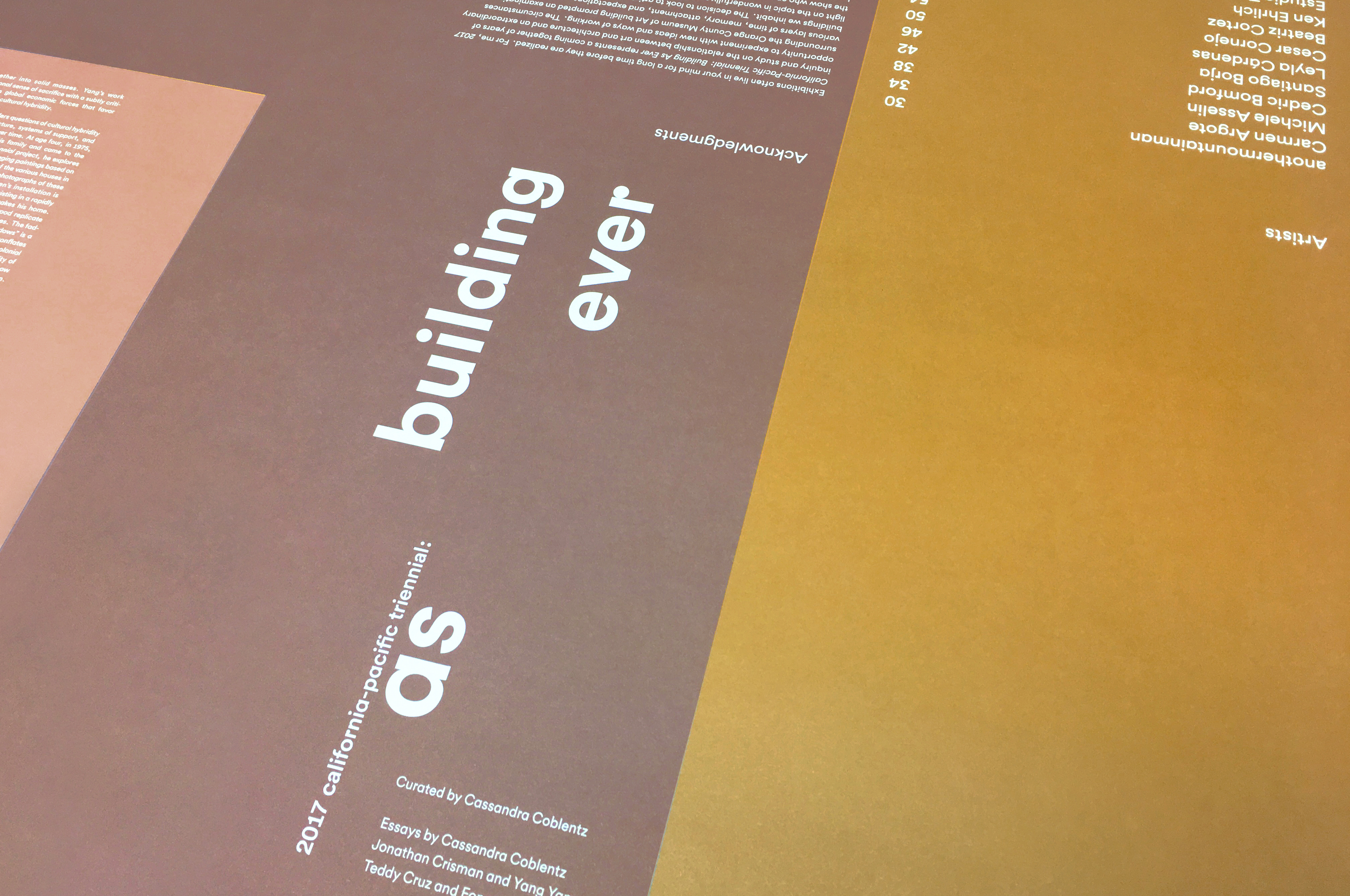Close-up of the cover page of the booklet.