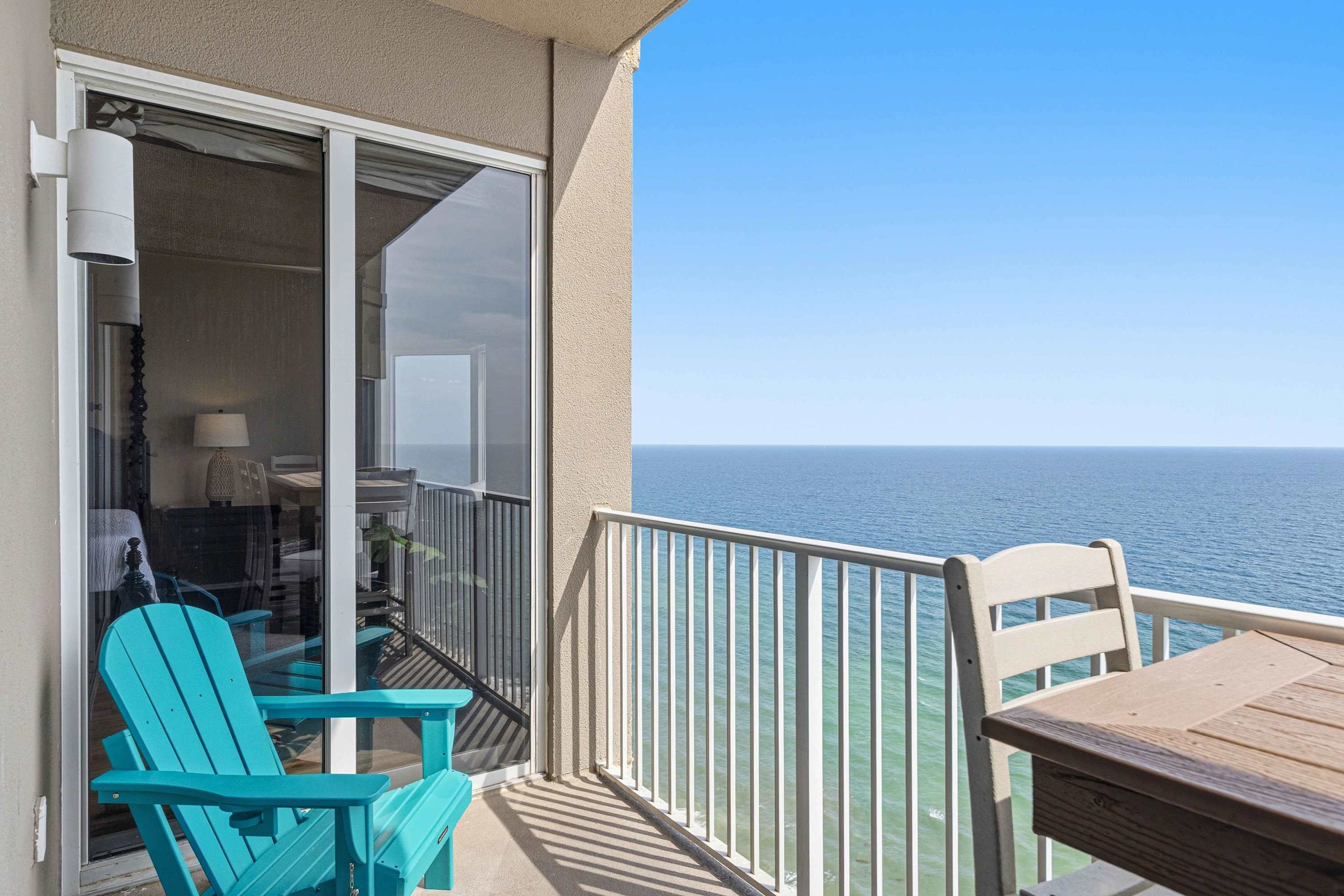 Balcony door to bedroom