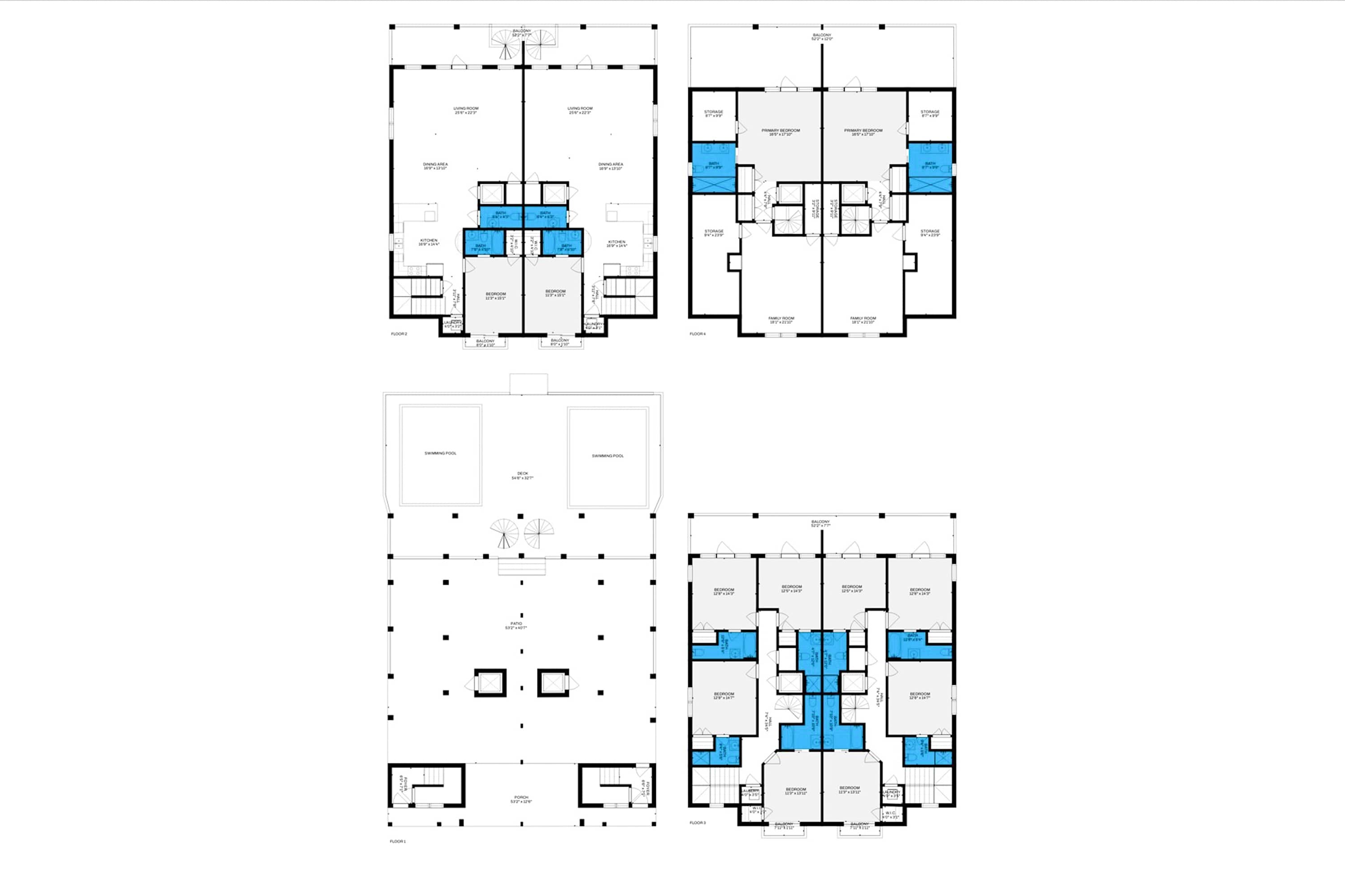 Whole house floor plans