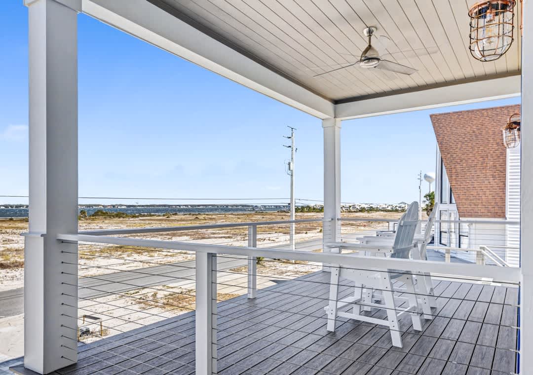 Private deck off the first floor primary suite